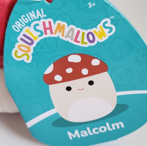 MALCOLM 🍄 the Mushroom Clip Original Squishmallows by Kelly Toy Clip ☆》NWT《☆ - Picture 4 of 7